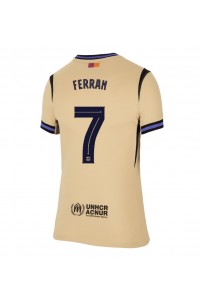 Barcelona Ferran Torres #7 Fotballdrakt Borte Klær Dame 2025-26 Korte ermer